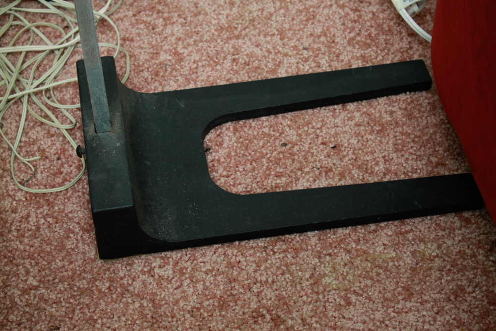 Vintage Mid Century Modern Floor Lamp with Metal Shade