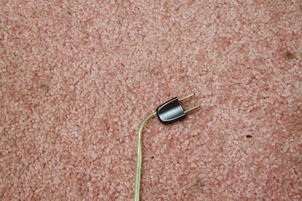 Vintage Mid Century Modern Floor Lamp with Metal Shade