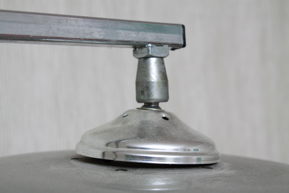 Vintage Mid Century Modern Floor Lamp with Metal Shade