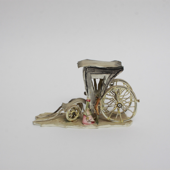 Palladio Italian Ceramic Sculpture of a Carriage