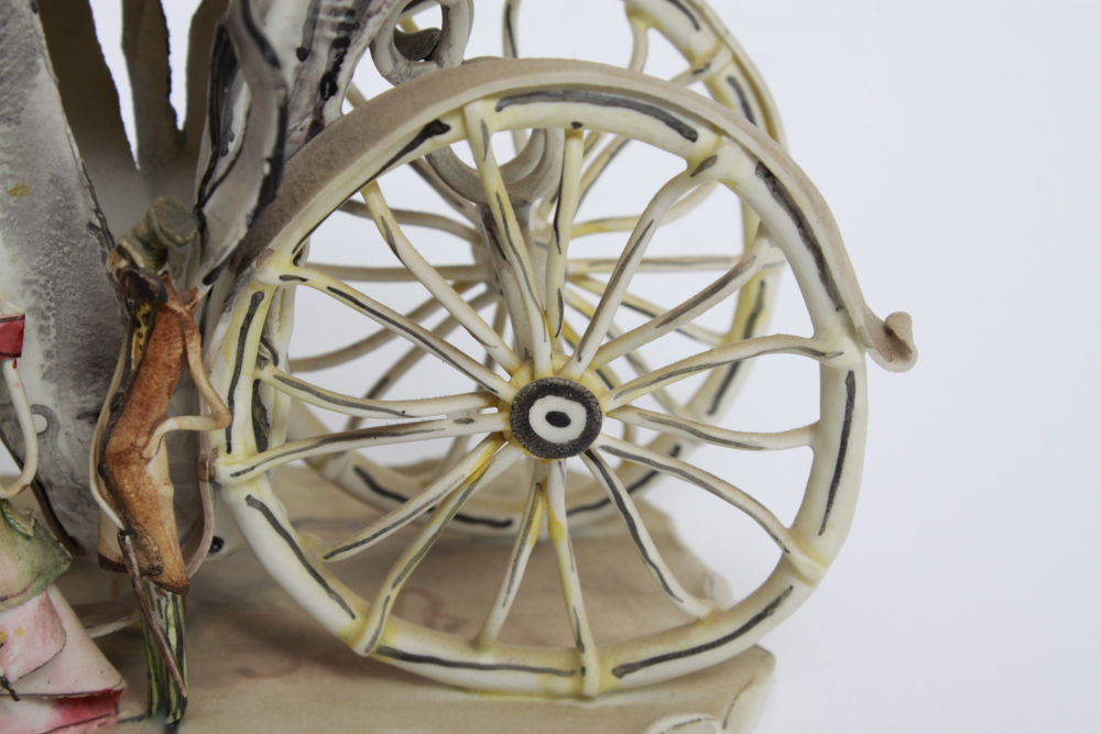 Palladio Italian Ceramic Sculpture of a Carriage