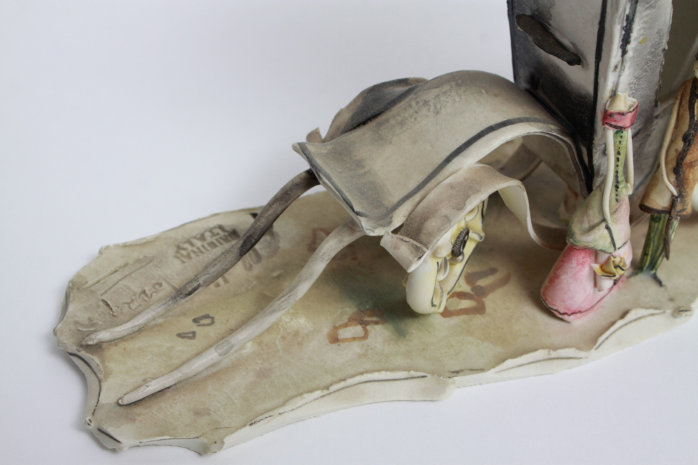 Palladio Italian Ceramic Sculpture of a Carriage