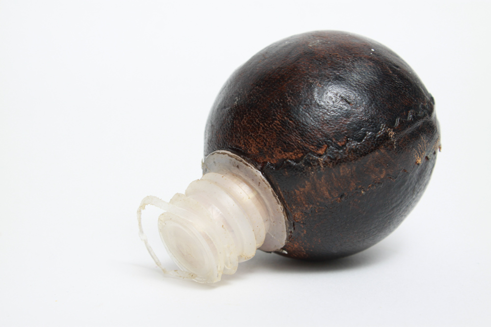 Italian Leather Wrapped Decanter Bottle