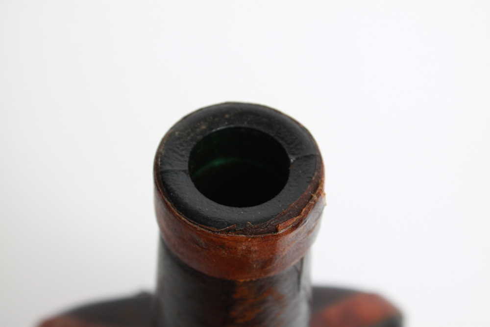 Italian Leather Wrapped Decanter Bottle