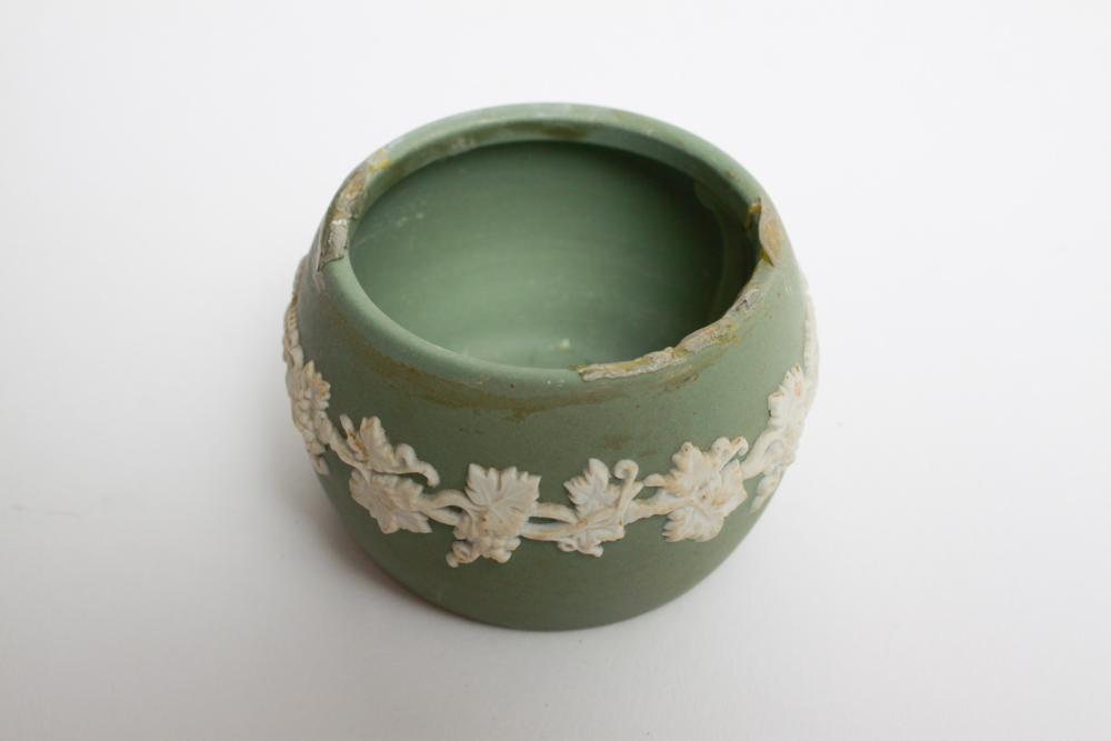 Wedgwood Green Jasperware Tobacco Accessories