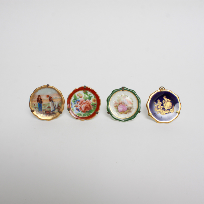 Collection of Limoges France Miniature Plates
