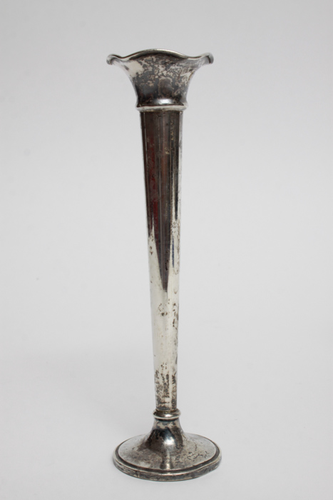 Weighted Sterling Silver Compote and Bud Vase