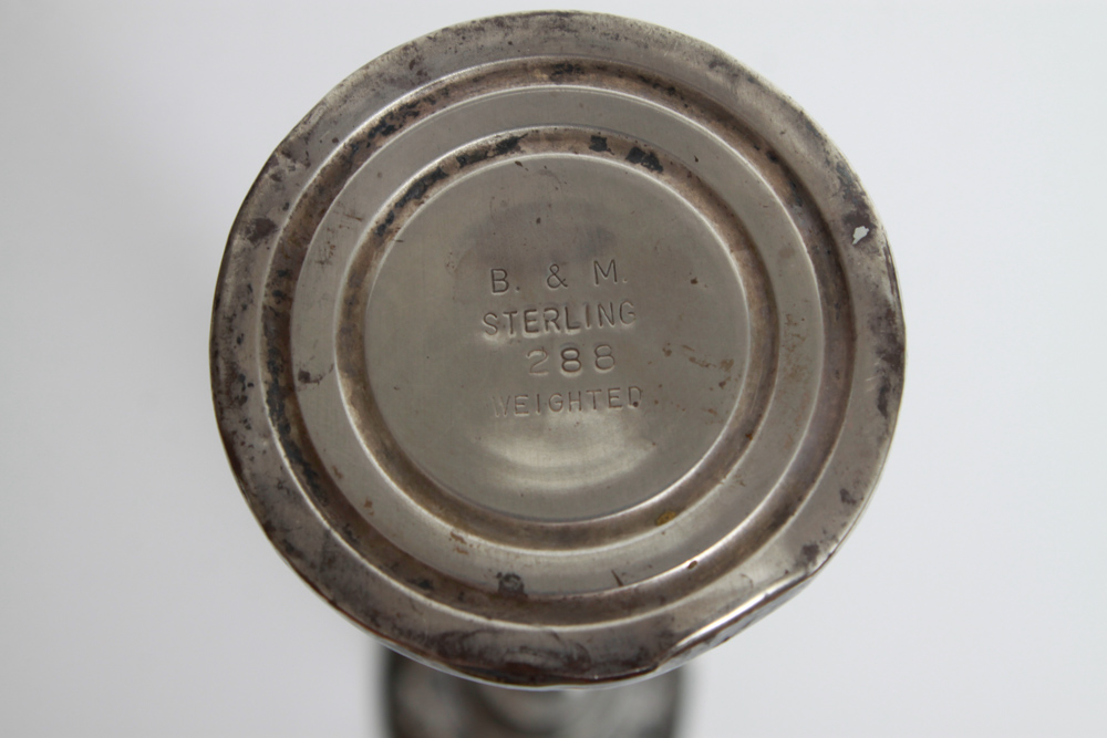 Weighted Sterling Silver Compote and Bud Vase