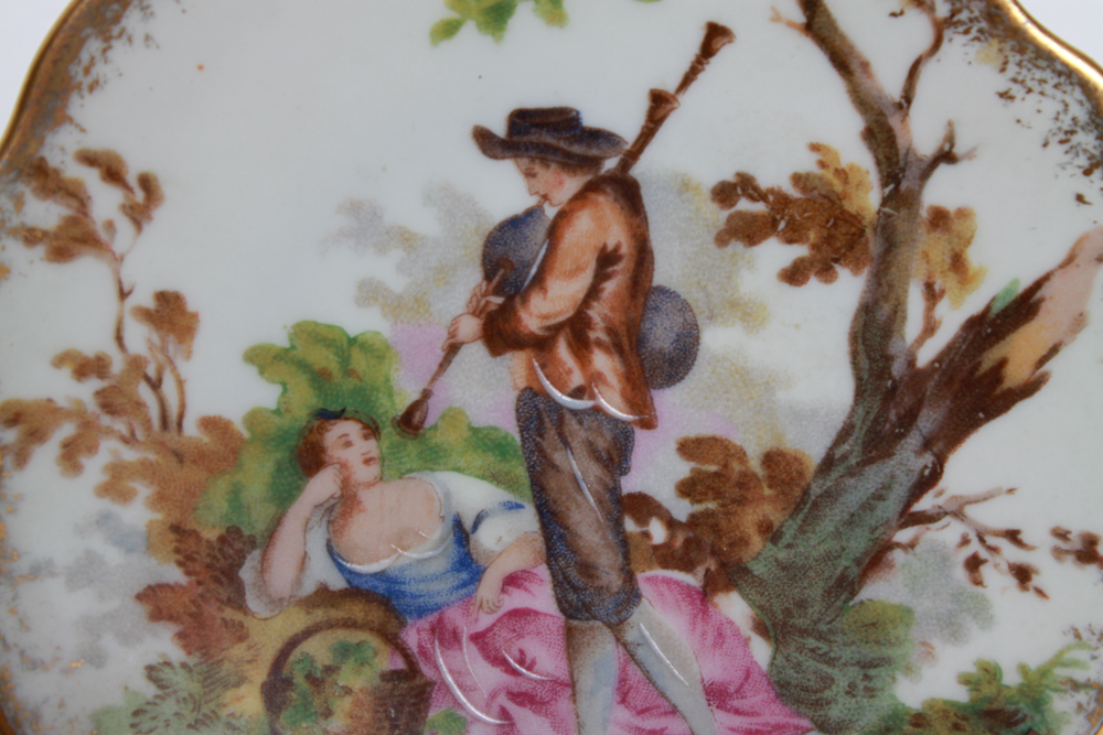 Collection of Limoges Miniature Plates and Lidded Dish