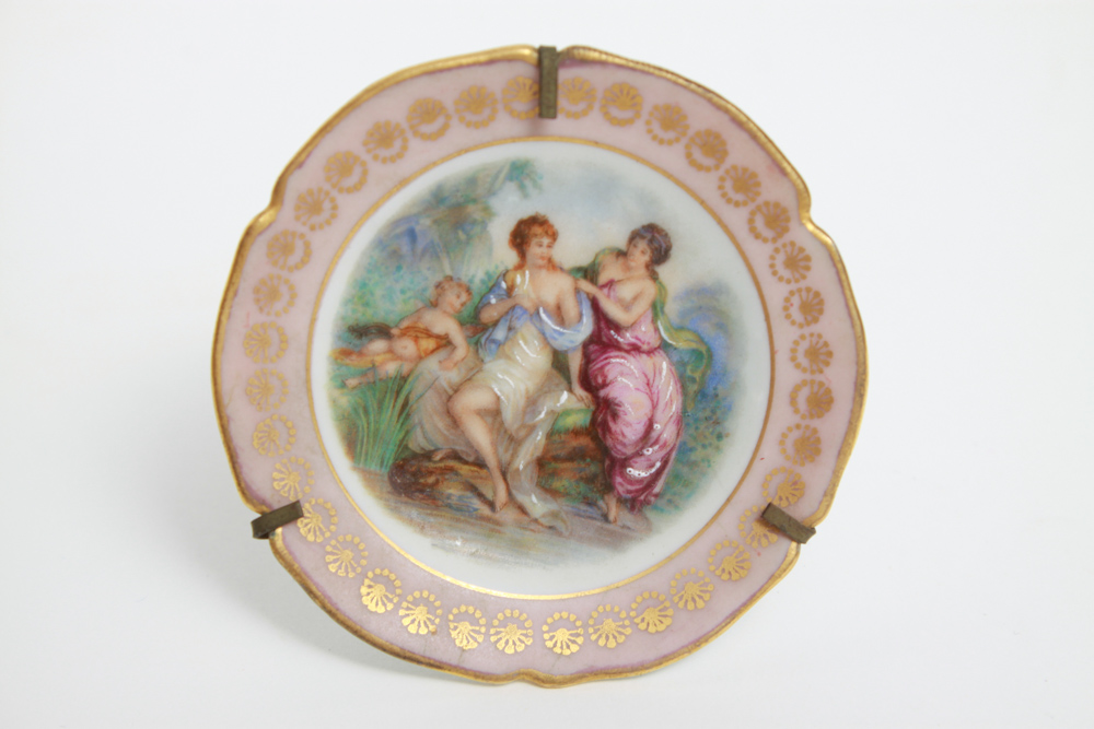 Collection of Limoges Miniature Plates and Lidded Dish