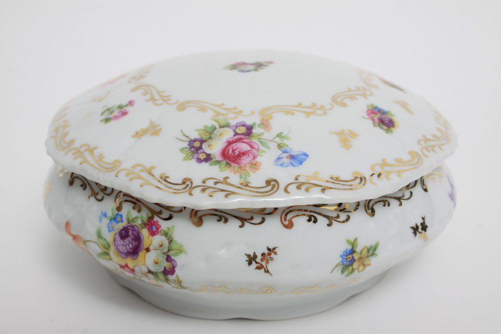 Collection of Limoges Miniature Plates and Lidded Dish