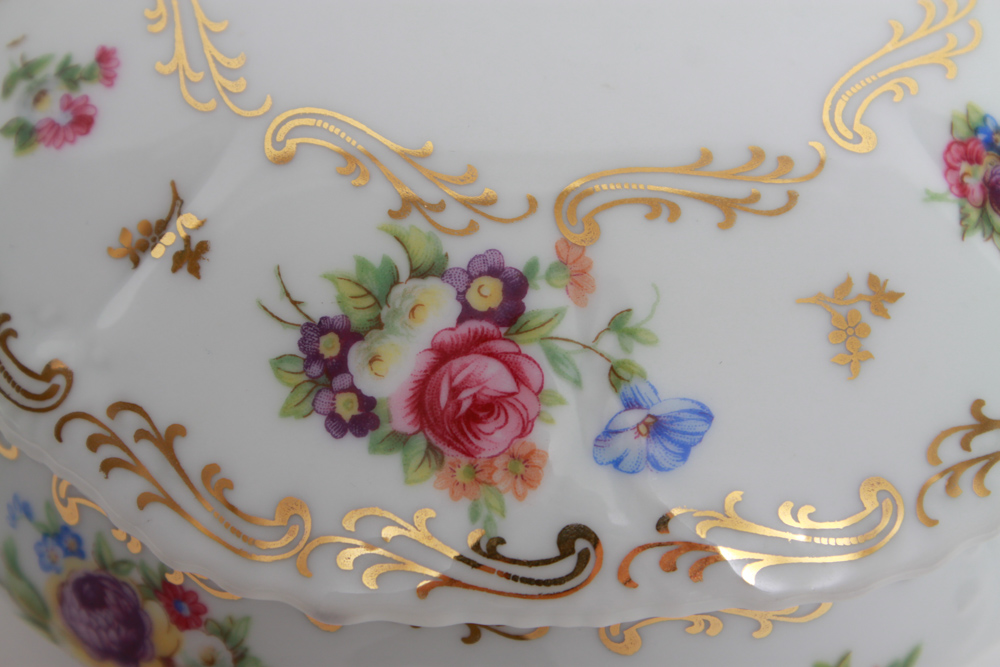 Collection of Limoges Miniature Plates and Lidded Dish