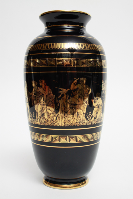 Fakiolas 24K and Black Greek Vase