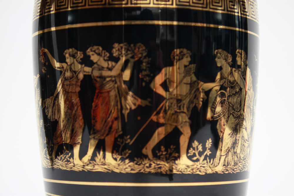 Fakiolas 24K and Black Greek Vase