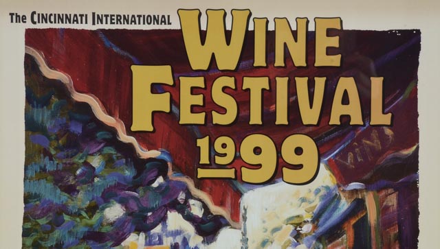 Cincinnati International Wine Festival 1999 Poster Signed by Frederic Bonin-Pissarro