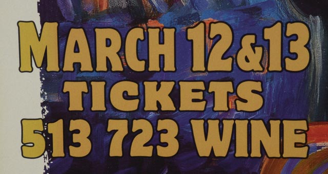 Cincinnati International Wine Festival 1999 Poster Signed by Frederic Bonin-Pissarro