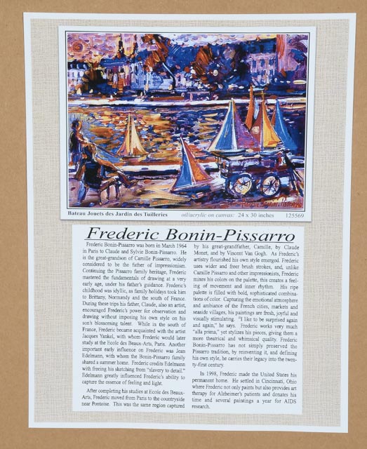 Cincinnati International Wine Festival 1999 Poster Signed by Frederic Bonin-Pissarro