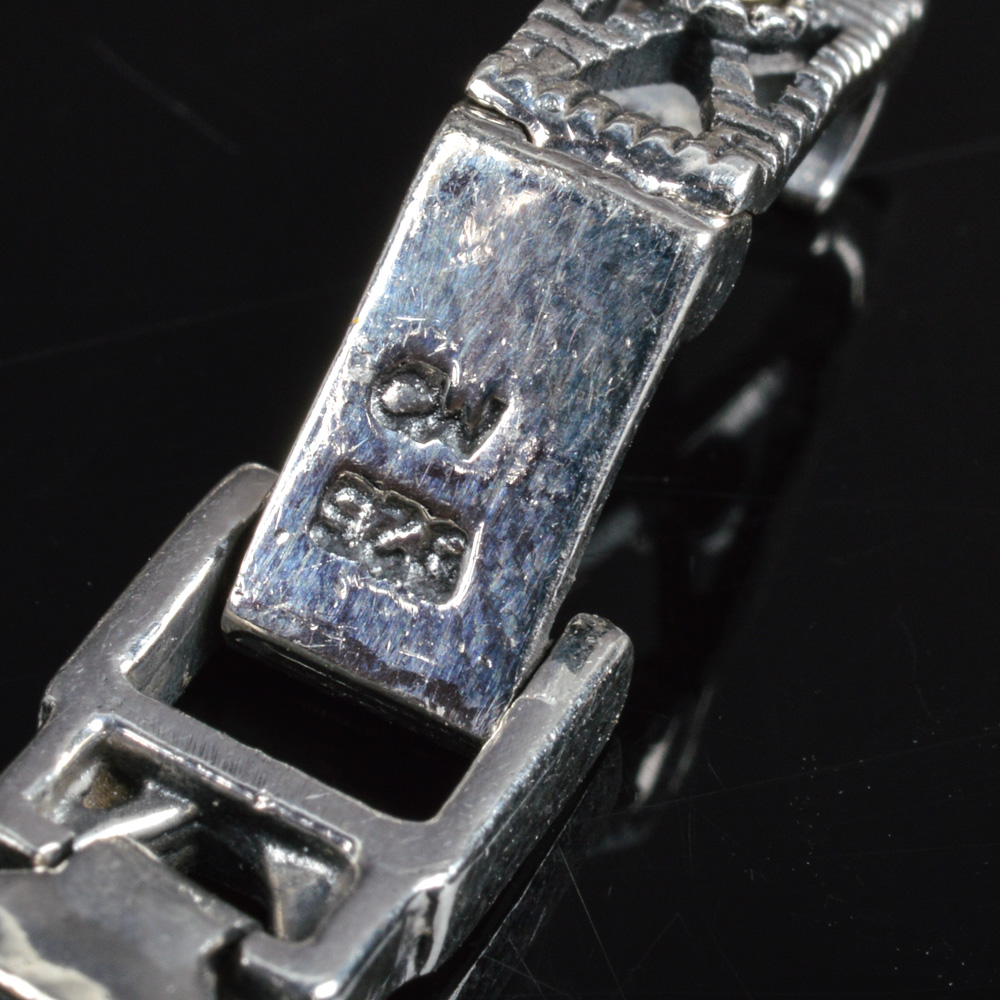 Five Sterling Silver and Crystal Gemstone Bracelets