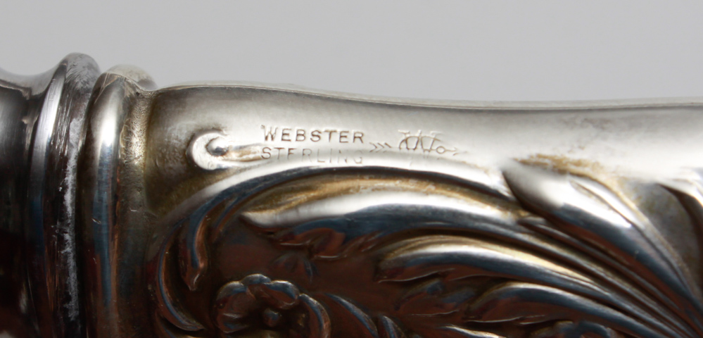 Vintage Webster Sterling Silver Bridal Cake Knife