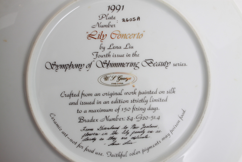 Assortment of Hummingbird and Floral Editioned Collector Plates