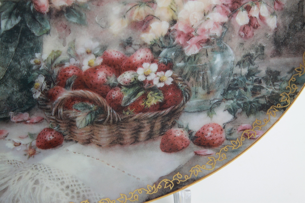 Assortment of Hummingbird and Floral Editioned Collector Plates