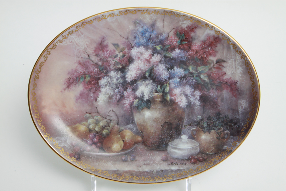 Assortment of Hummingbird and Floral Editioned Collector Plates