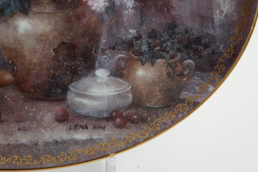 Assortment of Hummingbird and Floral Editioned Collector Plates