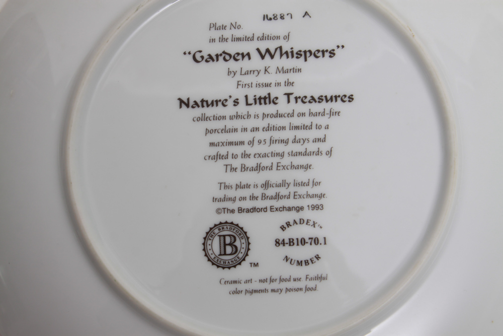 Assortment of Hummingbird and Floral Editioned Collector Plates