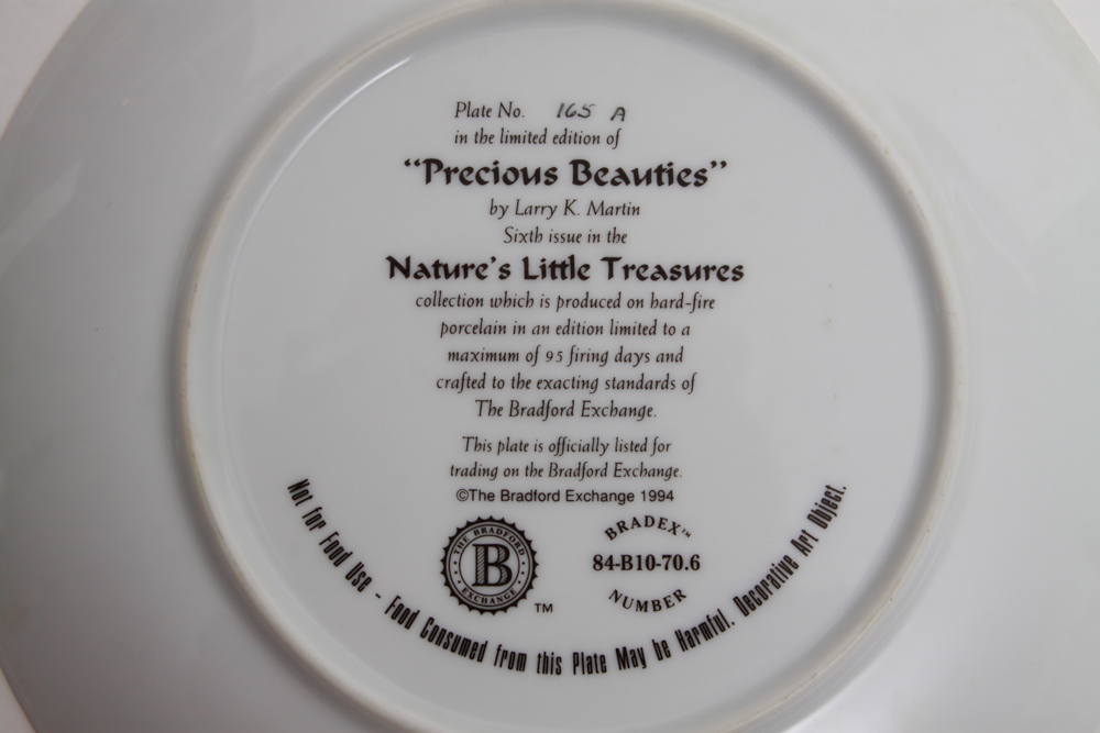 Assortment of Hummingbird and Floral Editioned Collector Plates