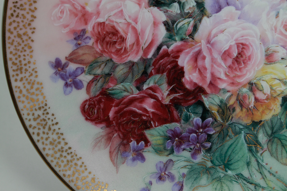 Assortment of Hummingbird and Floral Editioned Collector Plates