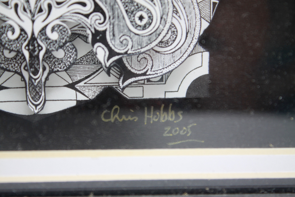 3D Paper Art Signed by Chris Hobbs