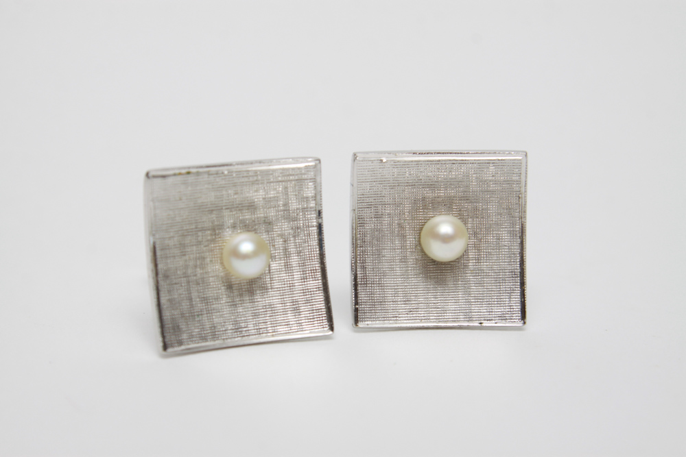 Silver Tone Cufflinks and Other Men's Jewelry