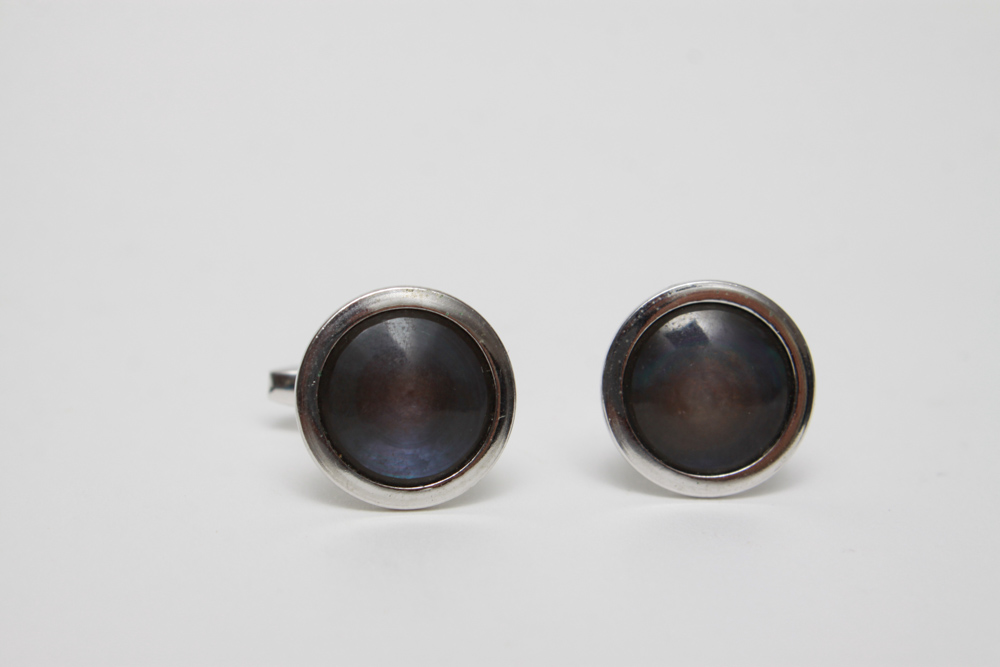 Silver Tone Cufflinks and Other Men's Jewelry