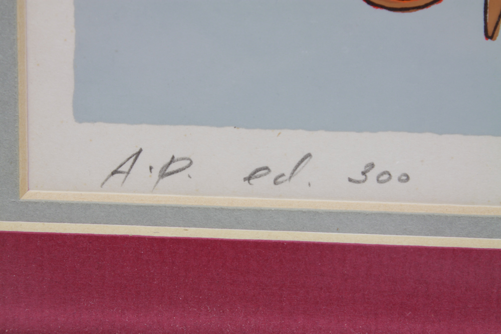 Jovan Obican Signed Artist's Proof Musicians Serigraph