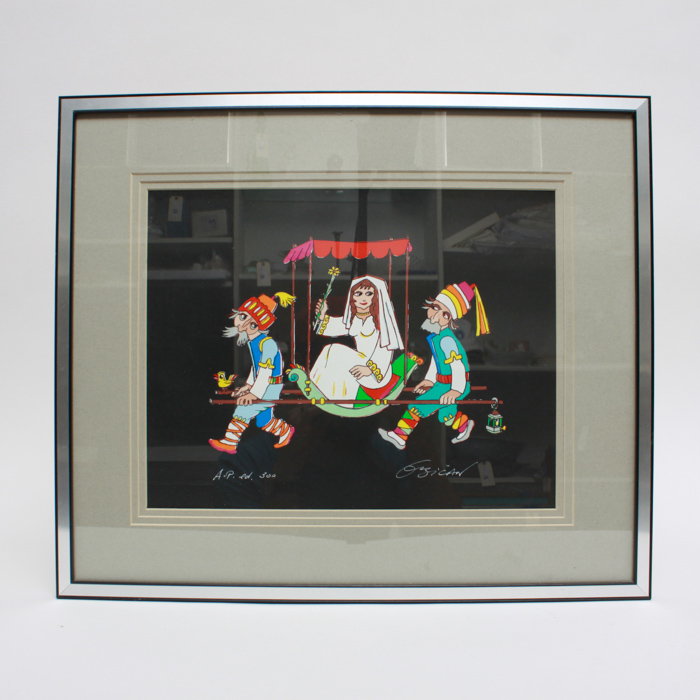 Jovan Obican Eastern European Bride Artist's Proof Serigraph