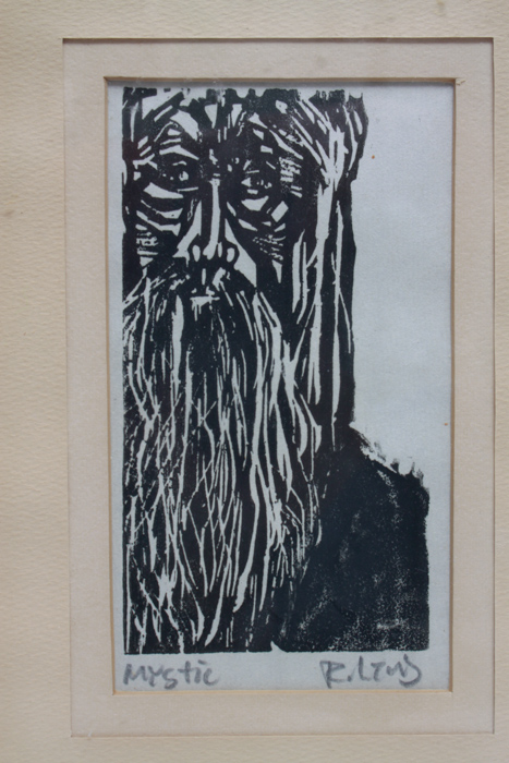 Pair of Signed Woodcut Relief Prints