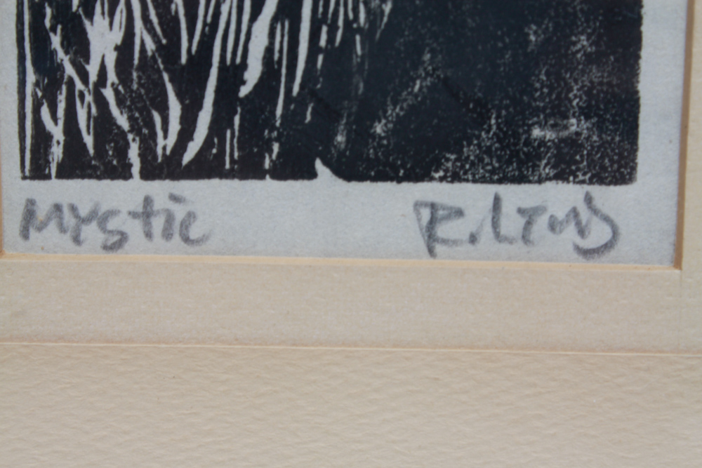 Pair of Signed Woodcut Relief Prints