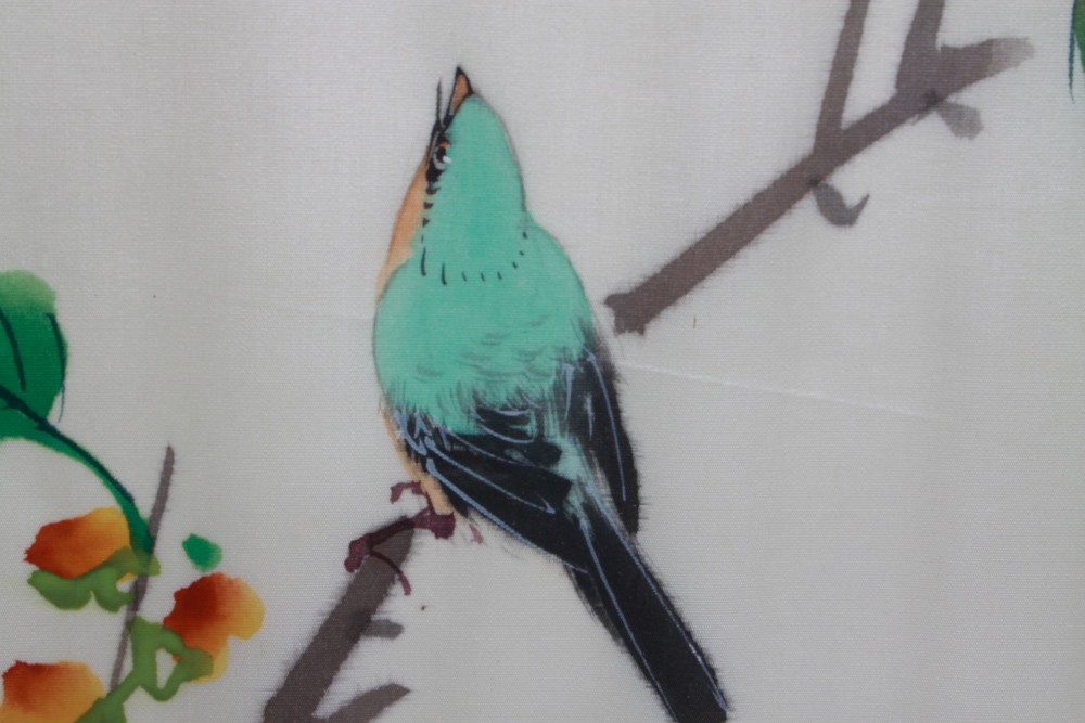 Pair of Chinese Silk Paintings