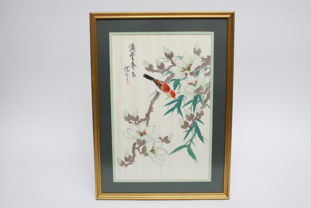 Pair of Chinese Silk Paintings