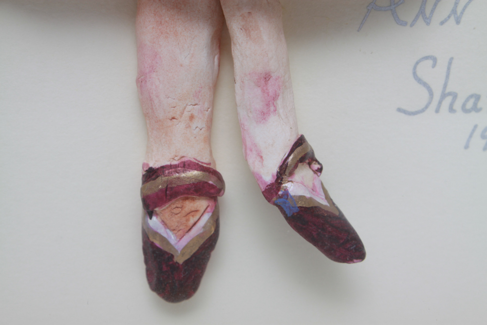 Signed Ann Shamash Relief Figural Wall Art