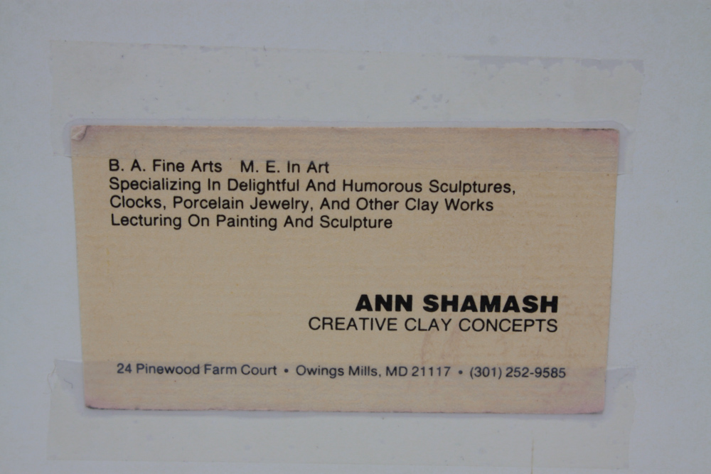 Signed Ann Shamash Relief Figural Wall Art