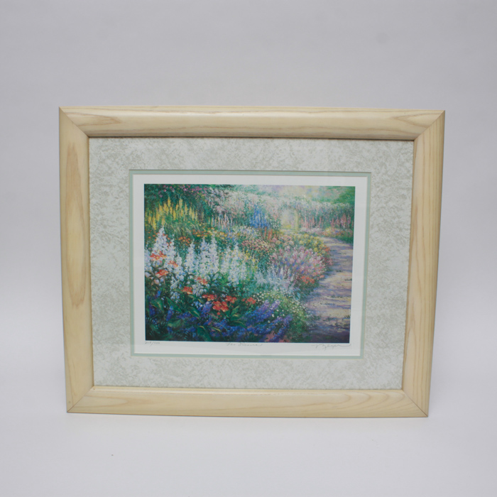 Signed & Numbered "Les Fleurs" Offset Lithograph