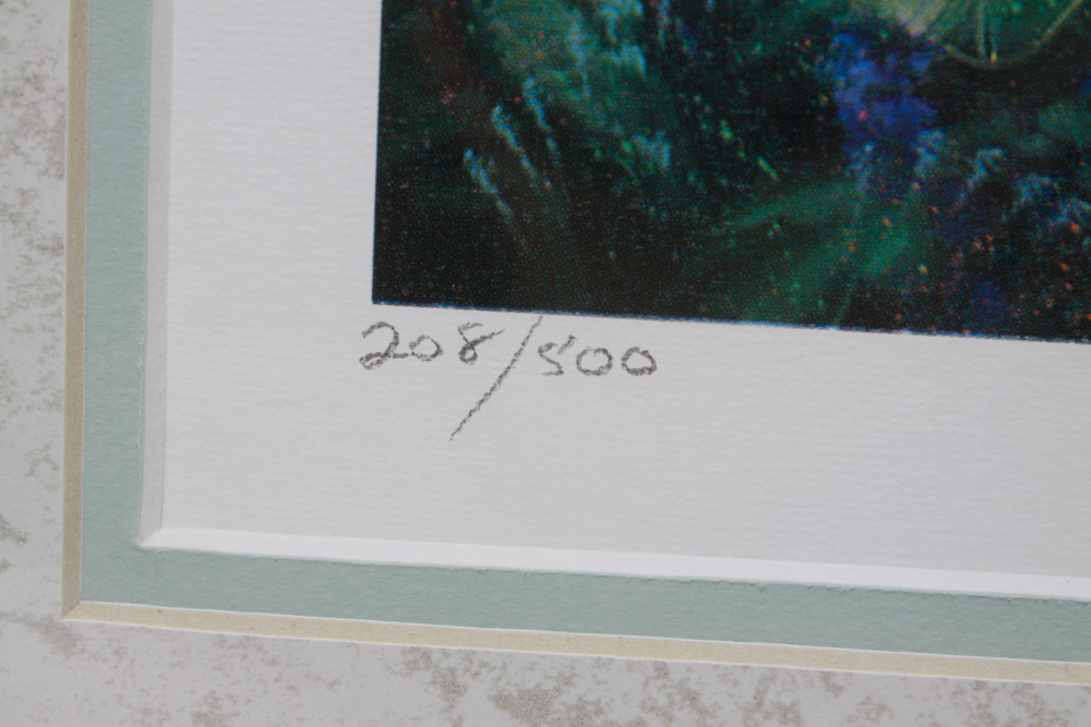 Signed & Numbered "Les Fleurs" Offset Lithograph