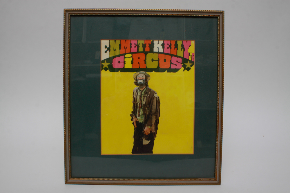 Emmett Kelly Jr. Prints with Autograph