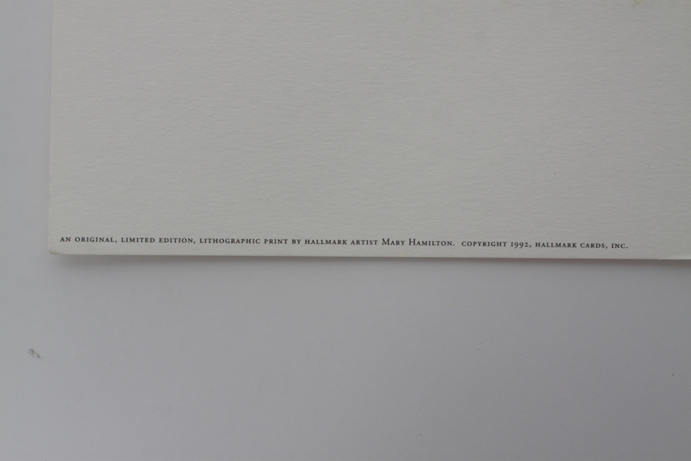 Signed Offset Lithograph Prints by Hallmark Artists