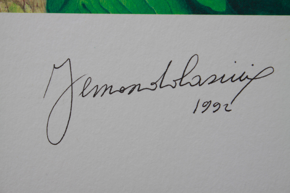 Signed Offset Lithograph Prints by Hallmark Artists