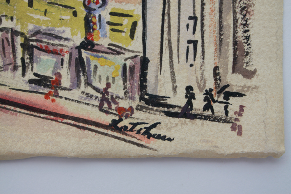 Signed Original Watercolor City Scenes