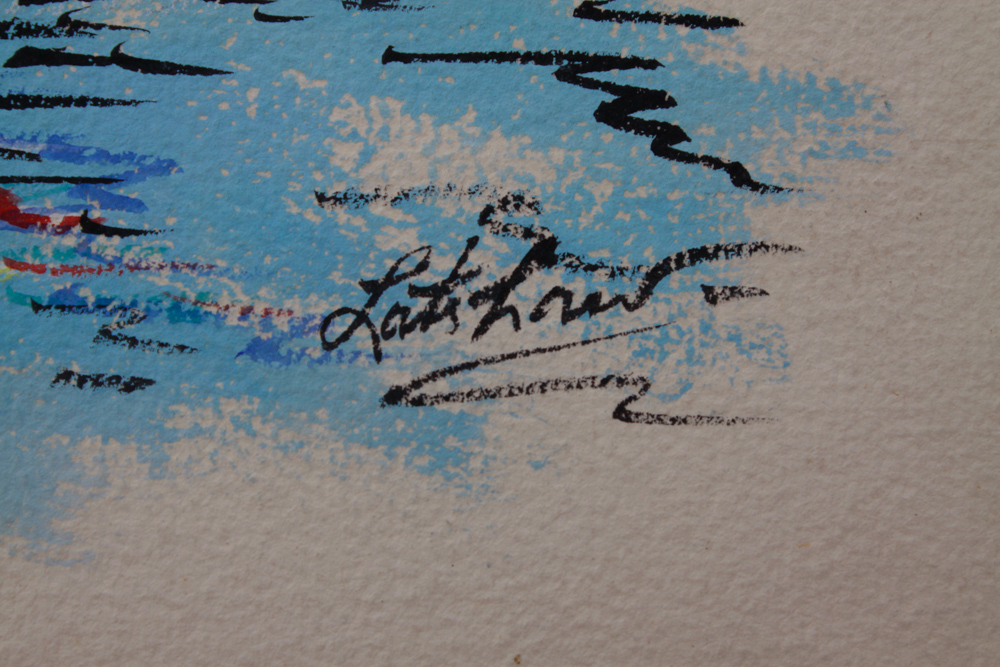 Signed Original Watercolor City Scenes