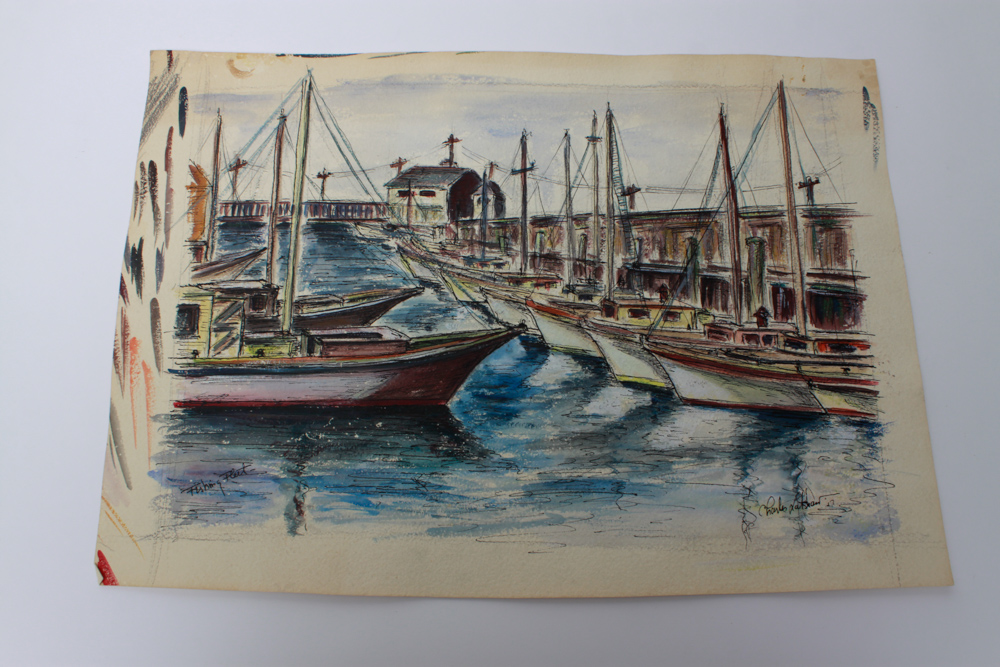 Signed Original Watercolor City Scenes