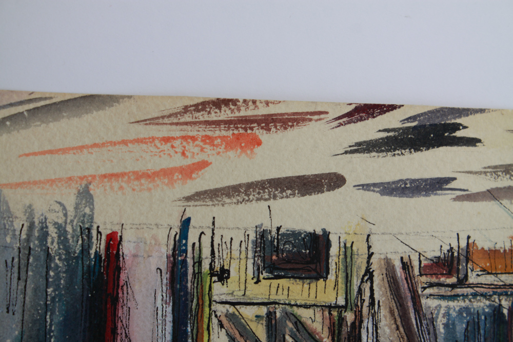 Signed Original Watercolor City Scenes